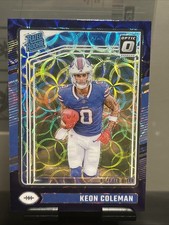 2024 Panini  Optic - Rated Rookie Keon Coleman #263 Purple Scope Prizm (RC)