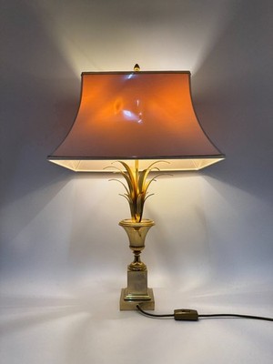 BOUNLANGER PINEAPPLE GOLD HOLLYWOOD  REGENCY TISCHLAMPE PALME