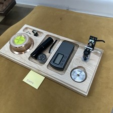 Turntable Accessory Tray W Headshell Stand - Unique Cool Organizer Idea - Read