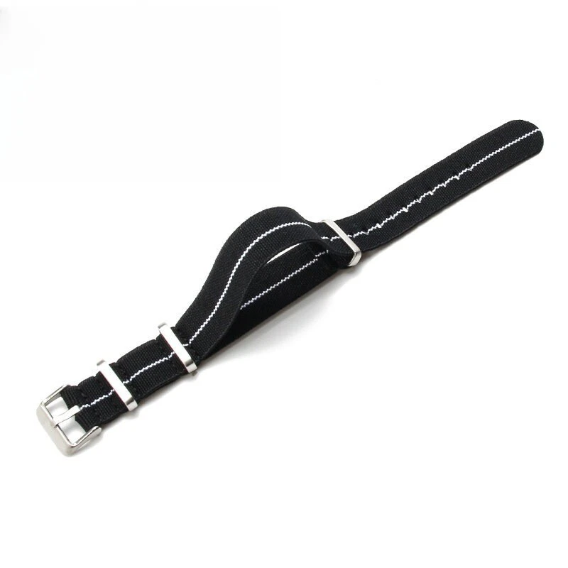 PARA OTAN HOMBRES Y MUJERES NATO nylon elástico una correa 18 20 22mm correa paracaídas Foto 4 de 4