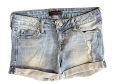 Celebrity Pink Los Angeles Women's Denim Shorts 3/26 Distressed Cuffed