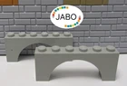 (E6/3) LEGO 2x 3307 Arch Brick 1x6x2 Vintage Light Grey 6086 6079 4709 6081 4712 6090