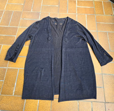 Ulla Popken Damen Tunika lang Jacke dunkelbla...