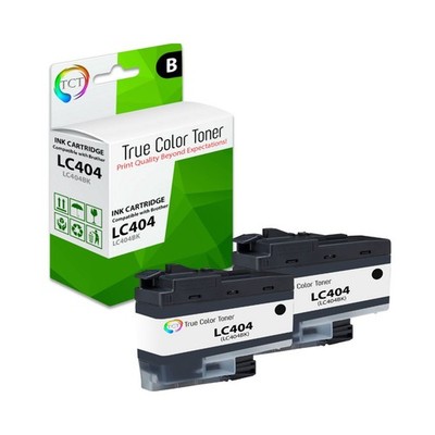 2PK TCT Premium LC404 Black for Compatible Brother MFC-J1205 J1215 Ink Cartridge