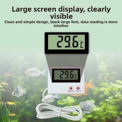 Präzisions Digital Thermometer für Aquarien mit Celsius und Fahrenheit Schalte