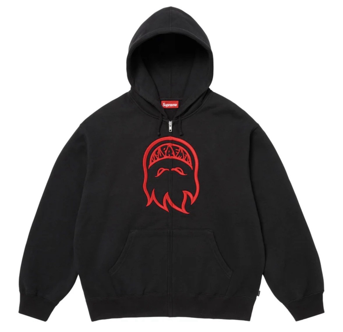 Supreme®/Spitfire® Zip Up Hooded Sweatshirt Black SIZE XL