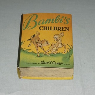 HIGH GRADE 1943 WALT DISNEY BAMBI'S CHILDREN BIG LITTLE BETTER LITTLE BOOK NICE!