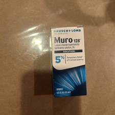 Bausch Lomb Muro 128 5 Ophthalmic Solution - 1/2 FL OZ 15 mL