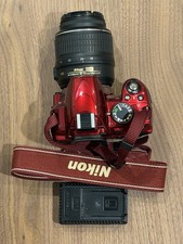-US Duty Paid- 5k Shutter Count  Nikon D3100 Digital Camera Red w/ 18-55mm Lens