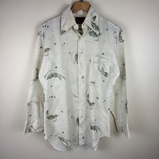 14 1/2 32/33 vintage 1960s/70s The Leisure Shirt abstract geometric disco shirt