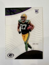 2022 Panini Chronicles Clear Vision Rookies Purple # /49 Romeo Doubs RC Packers