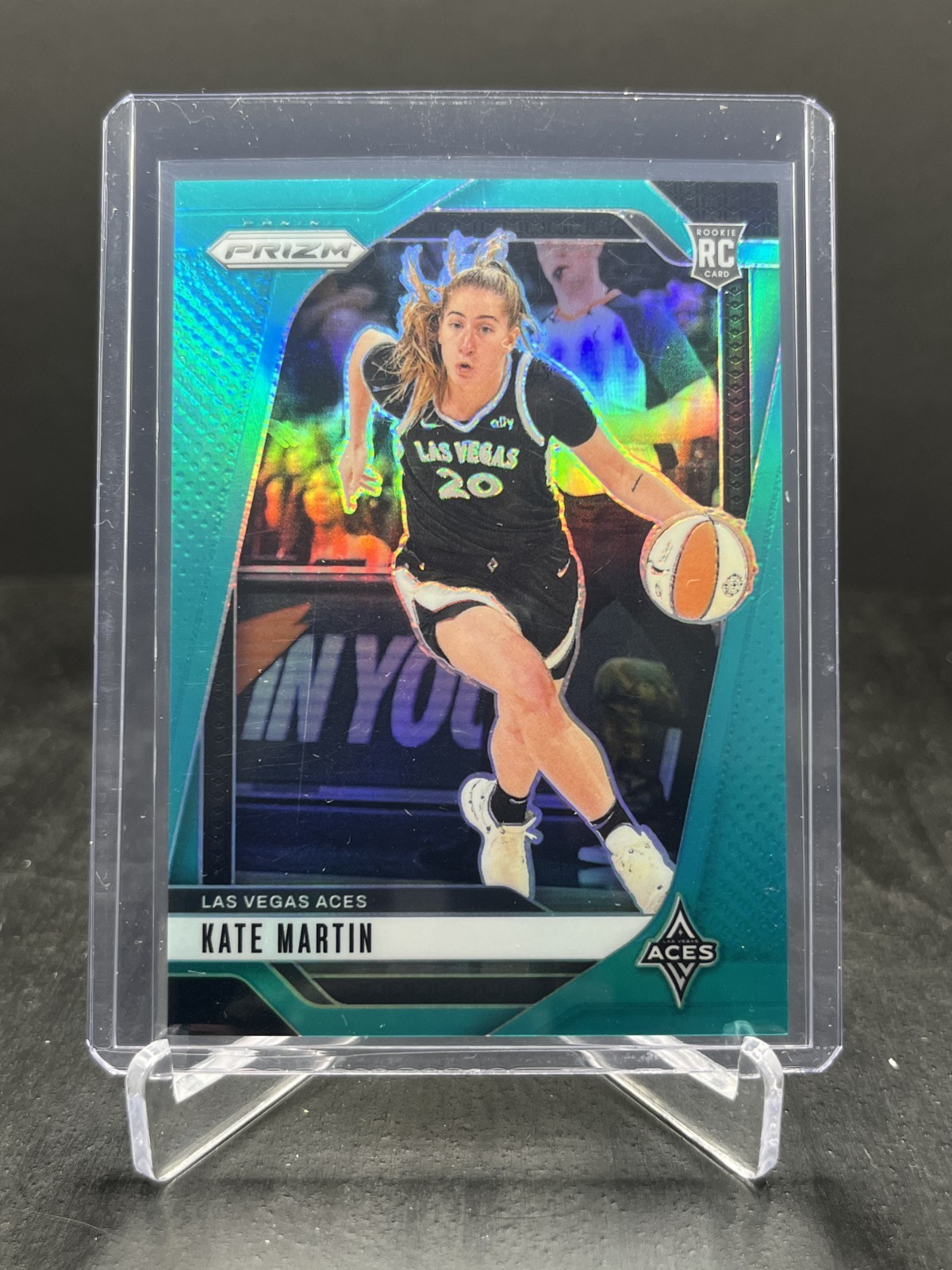 2024 Panini Prizm WNBA Basketball Kate Martin RC Rookie Teal 26/49 #126