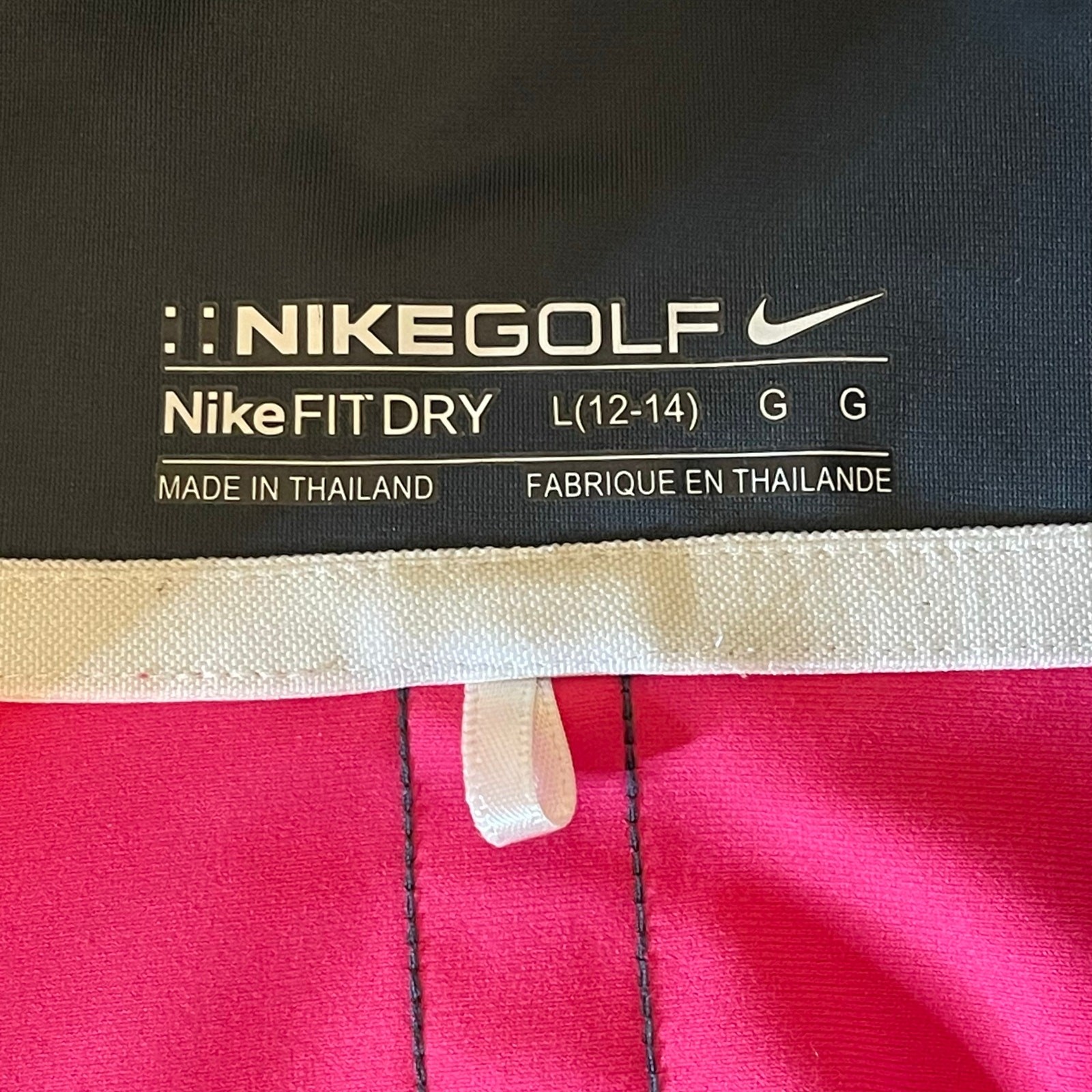SACAI X NIKE Nike Golf Fit Dry Giacca Donna con Zip Rosa e Bianco
