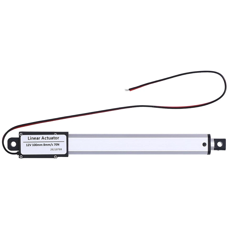 Attuatore Lineare 12V DC 100Mm Corsa Di Sollevamento 20/50/170/150N Motore Attua - Immagine 2 di 4