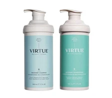 Virtue Recovery Sulfate Free Shampoo (17 oz) and Conditioner (17 oz) Set - Auth