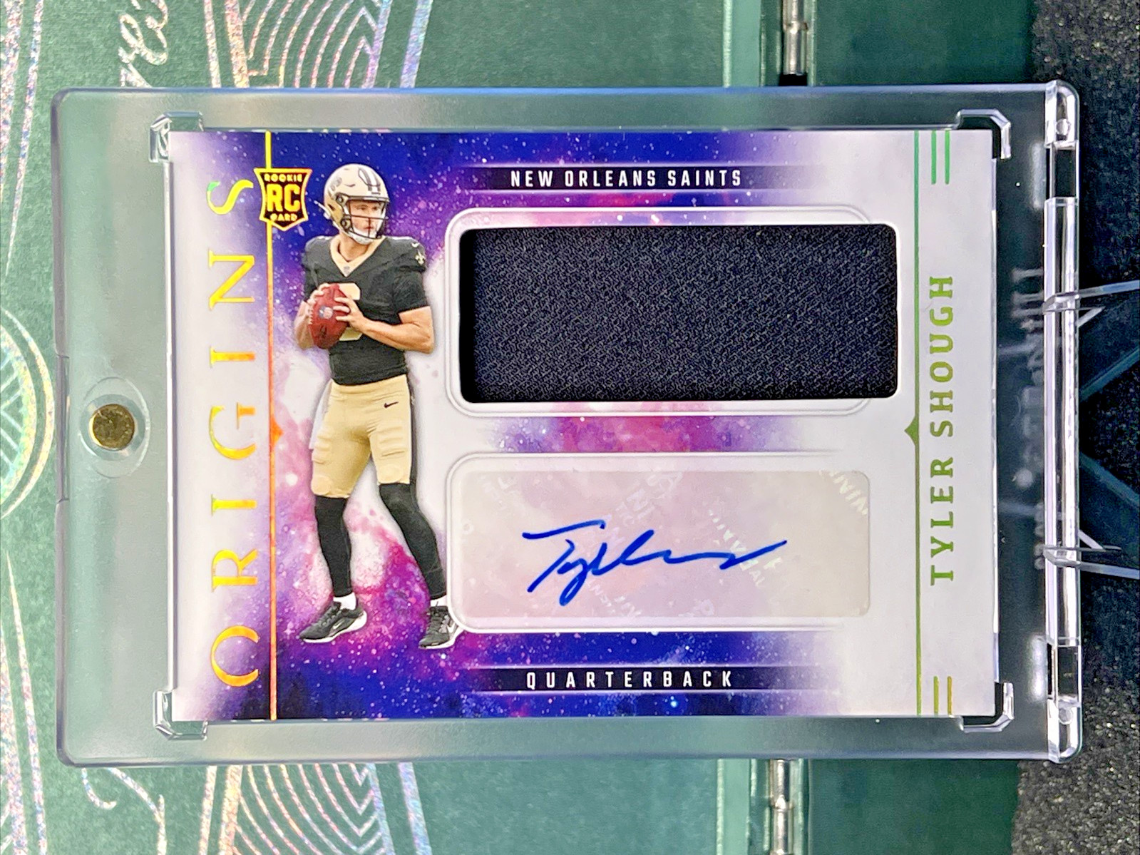 2025 Panini Origins Tyler Shough #RJJ-TSH Rookie Jumbo Patch Auto