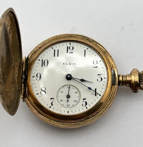 Elgin Antique Mechanical Pocket Watch  7J  0s  Gr.320  12897730   DOESN'T WORK