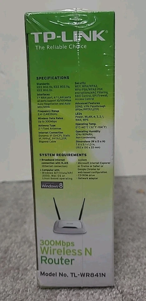 TP-Link TL-WR841N 300Mbps Wireless N Router – Brand New Factory Sealed - Image 4 of 4