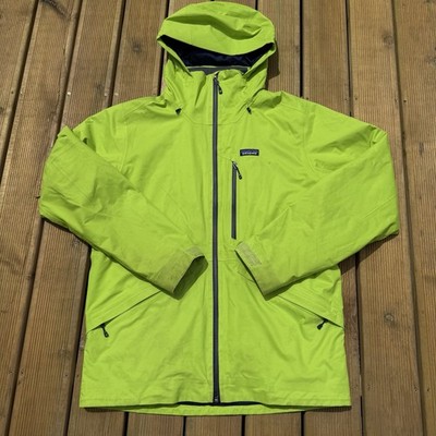 Patagonia Men s Medium Snowshot Ski Jacket Recco H2No - Peppergrass (Lime) Green
