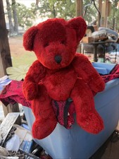 17" Russ red Bears From The Past RUBY pre owned with tag
