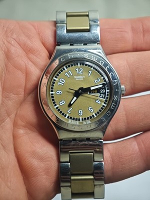 Swatch Irony YGS728G SUBERIN Herren Uhr Edelstahl Swiss Made neue Batterie