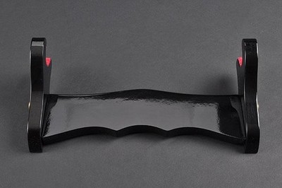 Sword Wall Mount Display Rack Holder 4 Pack Black Lacquer 1-Tier Katana Hanger
