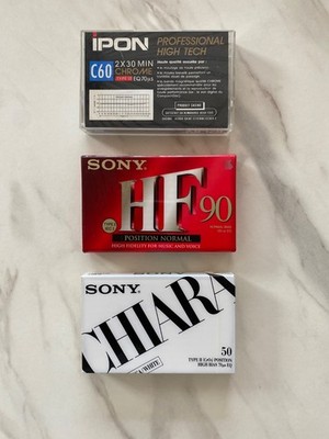 Audiokassetten Sony Chiara 50 und Sony HF 90 (neu)