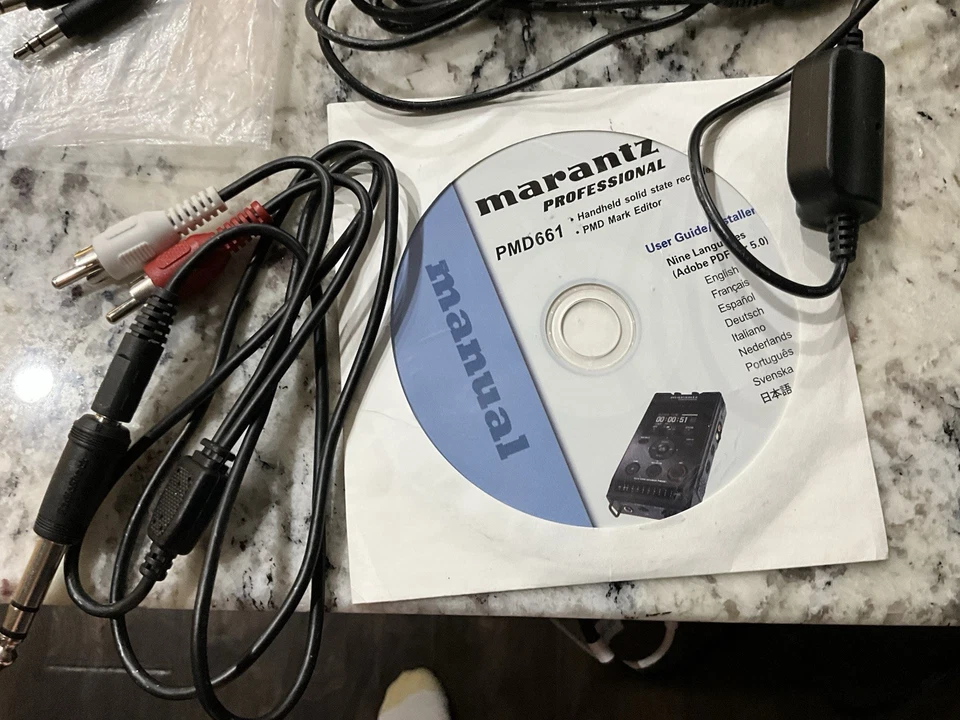 Marantz PMD661 Handheld Portable Solid State Recorder Bundle Manual/SD/cords… - Image 3 of 4