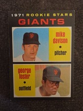 GEORGE FOSTER ROOKIE 1971 TOPPS BASEBALL CARD #276 SAN FRANCISCO GIANTS. rookie card picture