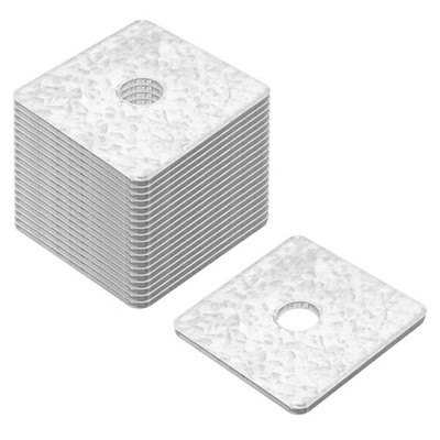 20 Pcs 5/8'' Bolt Square Plate Washers, 3''x3'',1/8'' Thick Hot-Dipped Galvanized...