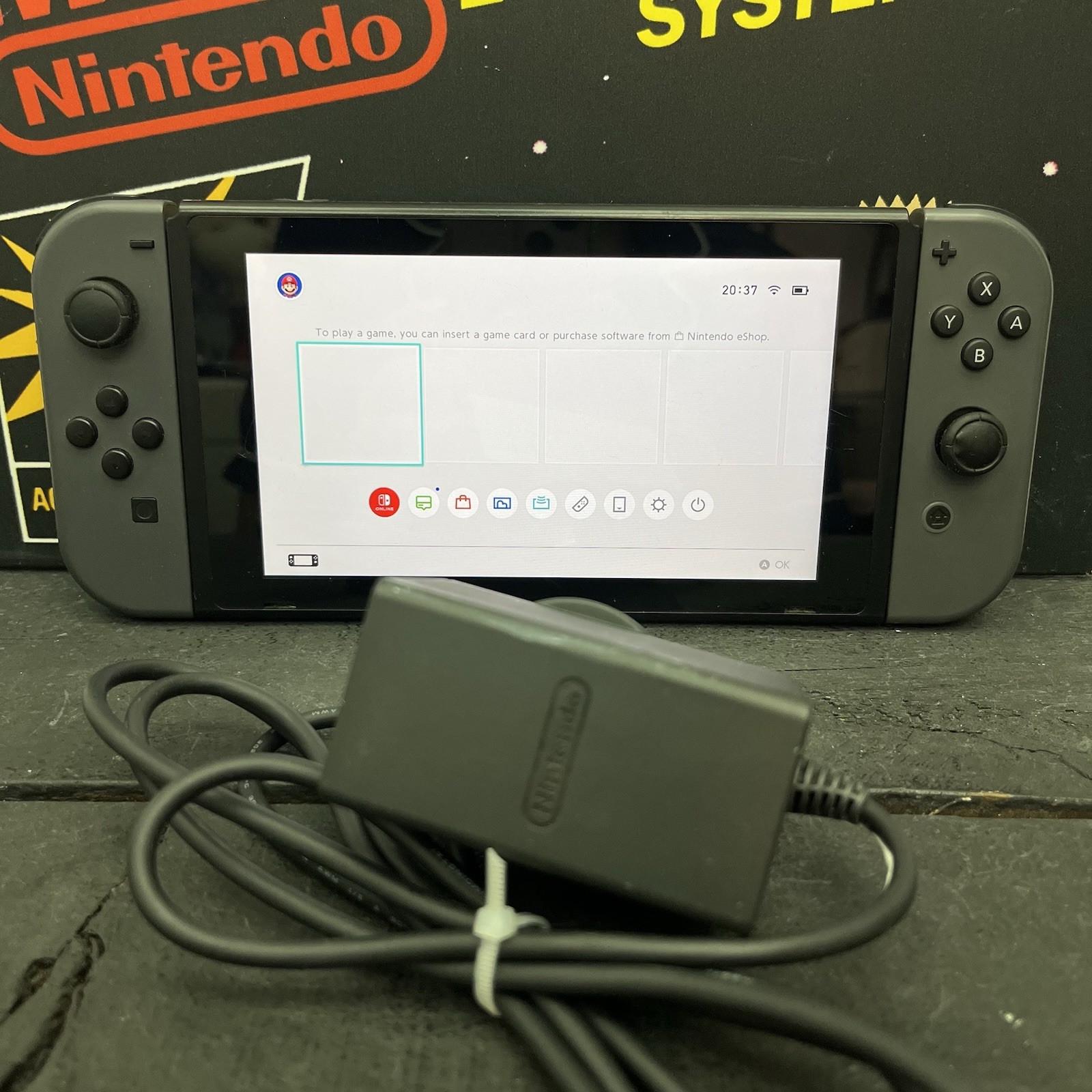 Nintendo Switch Console HAC-001 W.Charger TESTED FREE TRACKED POSTAGE