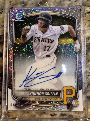 2025 Bowman - Chrome Prospect Autographs Konnor Griffin Speckle Refractor /299