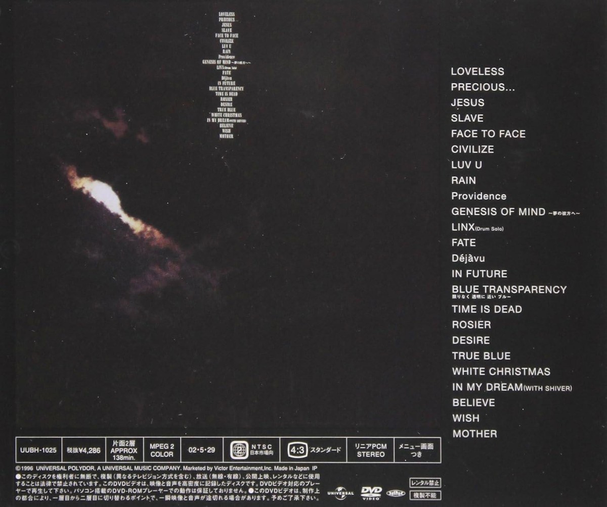 DVD LUNATIC TOKYO 1995.12.23 TOKYO DOME Japan LUNA SEA (DVD
