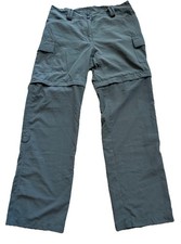 Rugged Exposure Women s Convertible Hiking Pants M Olive Green Cargo Zip Off