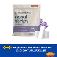 Non-Toxic 45PC Nasal Strips - Extra Strength Lavender Strips for Sleep Support
