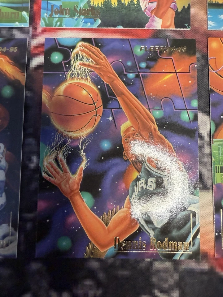 Juego completo de 9 inserciones Fleer Pro Visions NBA 1994-95 - RODMAN WEBBER HARDAWAY Foto 3 de 4