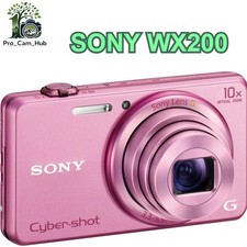 SONY Cyber Shot DSC-WX200 Pink 18.2MP Digital Camera 10x Optiacl Zoom English