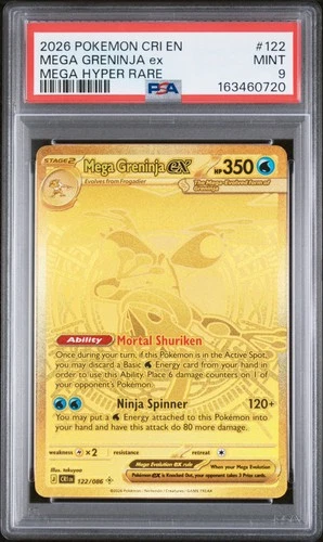 Mega Greninja ex (CRI 122) Chaos Rising - TCGGO.com