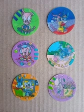 Looney Tunes Tazos &Super Tazos Pogs Sabritas 1994 Mexico 6 Lenticular pogs (5)