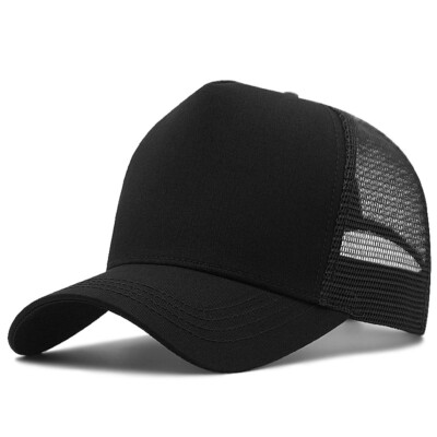 M/L/XL/XXL/3XL Trucker Mesh Hat 5-Panel Baseball Cap Plain Men Oversize Big  Hat