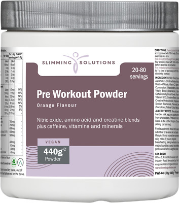 Pre Workout Pulver, Leistungssteigerung, Ausdauer, Kraft, Energie, orange