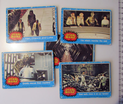 1977 Star Wars Film / Movie Cards, 20th Century Fox, UK Issue, (40 years old)
