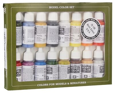 Basic USA Acrylic Colors Paint Set, 17ml, Assorted Colors, 0.57 Fl Oz (Pack o...