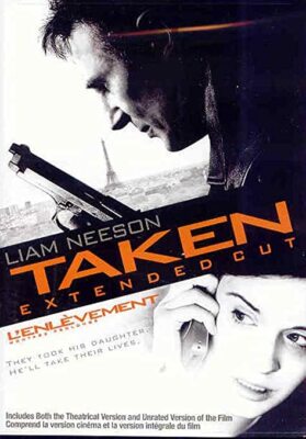 Taken 2008 DVD Extended Cut Widescreen Liam Neeson Famke Janssen Crime Action