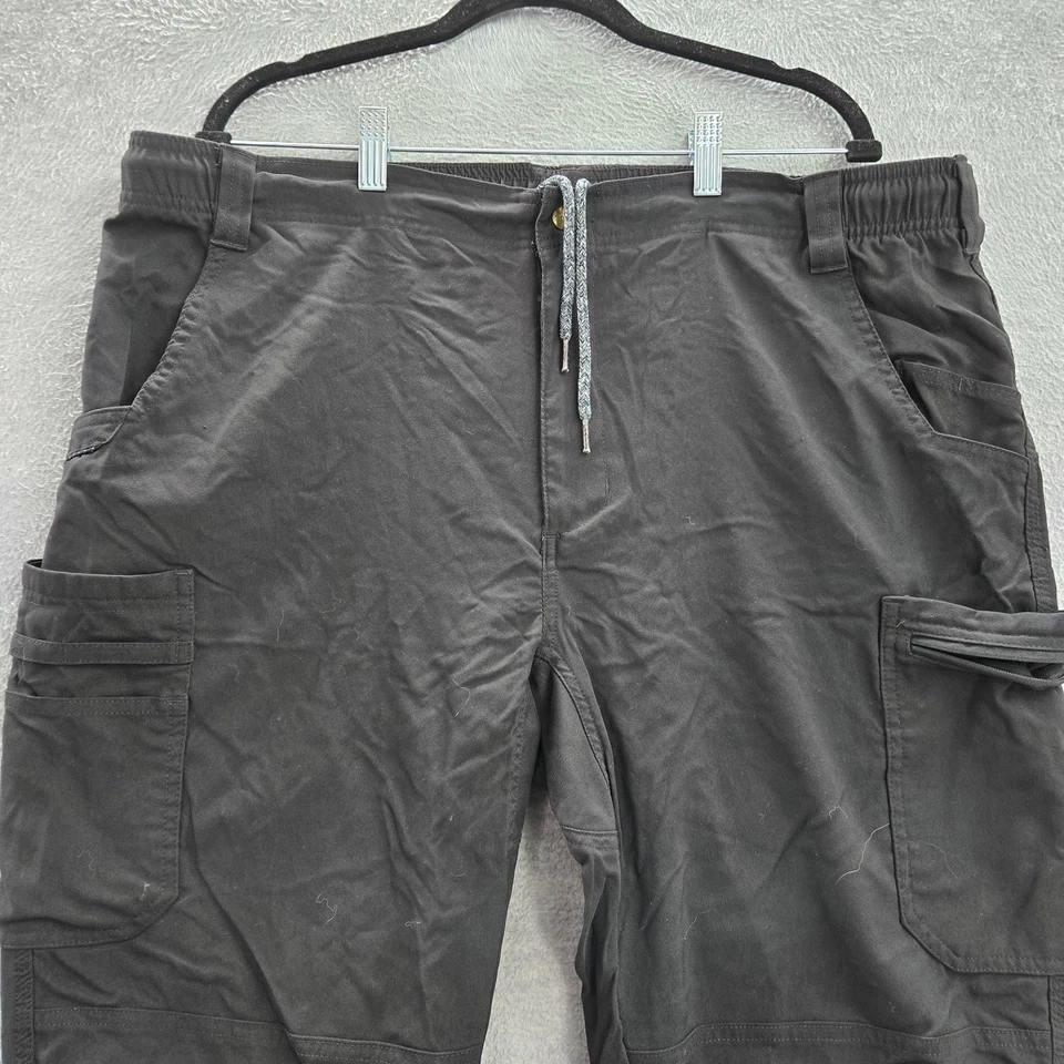 Pantalones Médicos Carhartt Hombres 2XL Negro Nylon Spandex Carga C55037 Cordón Foto 4 de 4