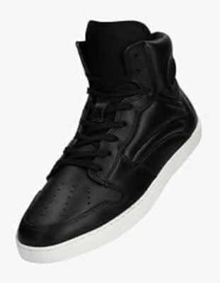 Groundies Dallas Black Leather High Tops US 7 Truesense Barefootwear NIOB RARE