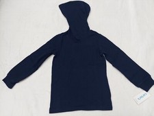 CARTER'S KIDS BLUE PULLOVER HOODIE LONG SLEEVE JERSEY TEE, SIZE 5