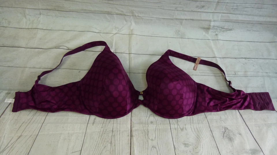 Sujetador Ambrielle Everyday Cobertura Completa Lila Lunares Talla 42DDD Foto 4 de 4