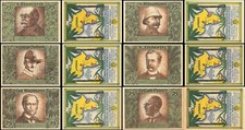 6 x Notgeld BERLIN Deutsch-Hanseatischer Kolonial Gedenktag   31.M&auml;rz 1922