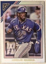 2022 Topps Gallery Rainbow Foil Adonis Garcia Texas Rangers